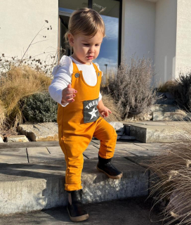 Detské tepláky trakové Trendy mustard veľk.(74, 80, 86, 92, 98))