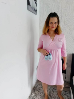 Materská nočná košeľa Lassie ružová veľk.(36, 40)