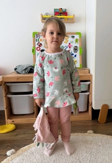 Mikina tepláková dievčenská Linda veľk.(98, 104, 110, 116)